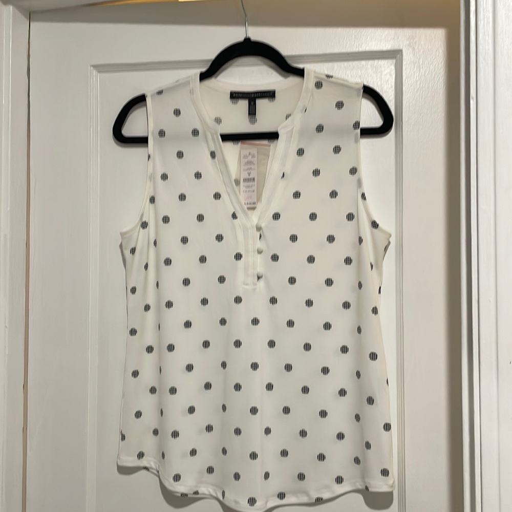 Polka Dot Sleeveless Top